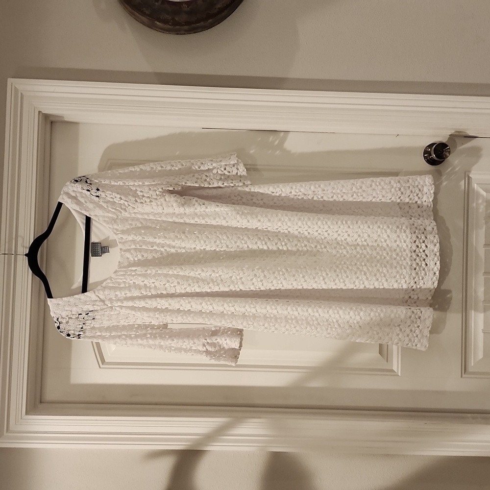 Plus size white dress